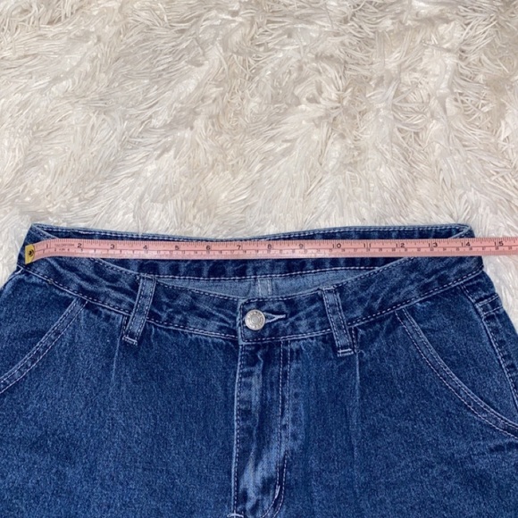 dad style dark wash jeans - Picture 2 of 2